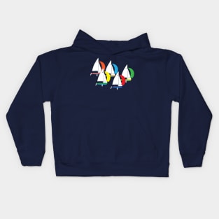 Tanzer 16 Sailboats Racing Kids Hoodie